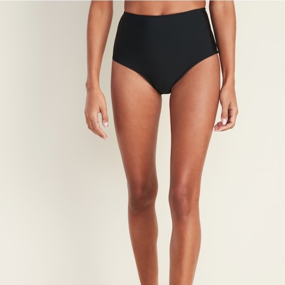 Navy Blue High Waisted Bikini Bottom - Picture 6 of 6